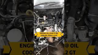 VW Polo Petrol 12 GT Engine oil at Oil Cooler Assembly Location and Part No shorts vw polo [upl. by Ceevah235]