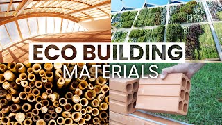 10 EcoFriendly Building Materials  Sustainable Design [upl. by Arabela]