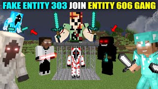 GOD OF ENTITY AND HEROBRINE FINDS OUT ENTITY 606 SECRET 😱 FAKE ENTITY 303 MEET ZEROBRINE [upl. by Oivat]