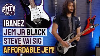 Ibanez JEM Jr  BLACK Finish  The Affordable Steve Vai Signature  Review amp Demo [upl. by Laefar103]