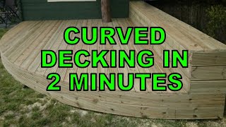 Build Curved Decking in 2 minutes  Branches of Hogan [upl. by Eirual]