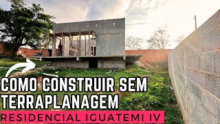 Como construir sem fazer terraplanagem Terreno declive [upl. by Eiffe]