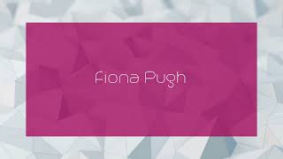 Fiona Pugh  appearance [upl. by Javier]