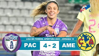 Pachuca Femenil vs America 42 Resumen Goles 2023 [upl. by Othilie503]