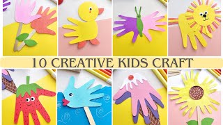 10 Creative and Easy Kids Craft  Fun Crafts for Kids  Handmeyd Treasures [upl. by Inalaeham]