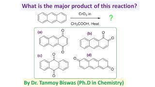 MCQ82 About Anthracene oxidation by Dr Tanmoy Biswas PhD For IITJEE NEET BSMS and IITJAM [upl. by Arley]