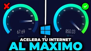 Como ACELERAR Al MAXIMO Tu INTERNET En Tu PC ✅Windows 10 y 11 [upl. by Ardnaiek]