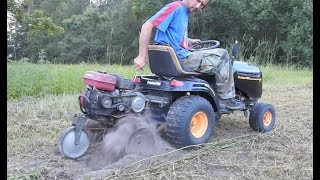 How to Attach a Tiller to a Riding Mower [upl. by Ric]