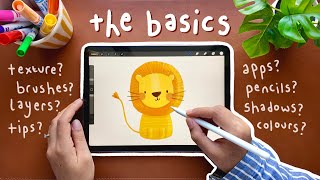 Digital art for beginners 🍃 the basics How to get started  stepbystep Procreate tutorial [upl. by Woodman651]