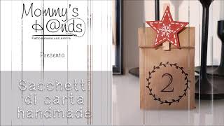 Sacchetto di carta per calendario dellavvento  tutorial diy [upl. by Packer]