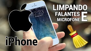 📱 LIMPANDO FALANTES E MICROFONE DO IPHONE [upl. by Teressa]