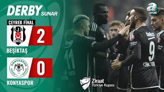 Beşiktaş 20 Konyaspor MAÇ ÖZETİ Ziraat Türkiye Kupası Çeyrek Final   28022024 [upl. by Imuy]