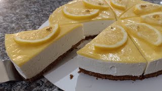 Easy NoBake Lemon Cheesecake Recipe [upl. by Merchant]