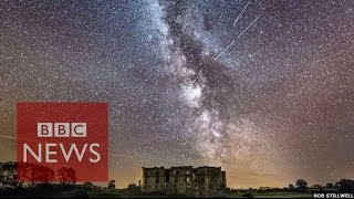 Perseid meteor shower photos in 60 seconds  BBC News [upl. by Ellehcear]