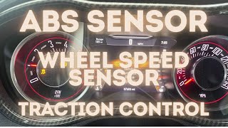 How to replace a Wheel Speed sensor ABS and Traction Control warning lights on a Dodge Challenger [upl. by Timrek]