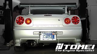 The R34 Gets an upgrade  Tomei Ti Exhaust Sounds so perfect  R34 GTT RB25 [upl. by Vadnee]