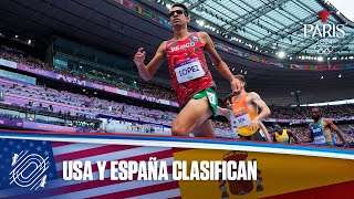 Representantes de USA y España en la final de 800 m masculino  Juegos Olímpicos París 2024 [upl. by Nitsuj]