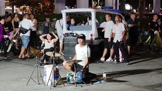 李克勤 護花使者  Respect the busking  Drum Cover [upl. by Switzer]