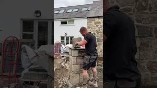 Building stone at a old cottage stonemasonry [upl. by Corwun]