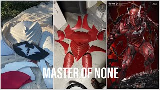 BATMAN  RED DEATH COSPLAY COSTUME BUILD PT 4  GLUE AND PAINT [upl. by Nilrem]