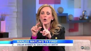 Marlee Matlin discusses her ASL app on GMA [upl. by Bradwell720]