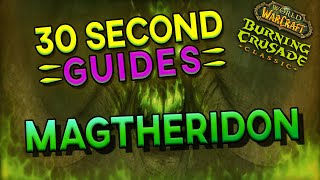 Magtheridon  30 Second Guides  Magtheridons Lair  READ DESCRIPTION [upl. by Lederer]