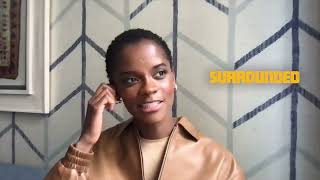 SURROUNDED  LETITIA WRIGHT Interview  POC Culture [upl. by Nnylodnewg]