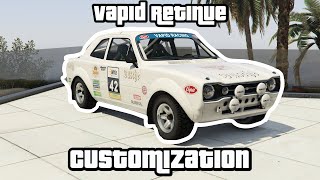 GTA Online  Vapid Retinue Customization Rally Series [upl. by Victory]