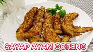 RESEP SAYAP AYAM GORENG SEDERHANA  Masakan Rumahan [upl. by Kira456]