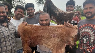 Goat skin fry ￼ Akshay food factory Village cooking ￼￼  Akshay Dum Biryani Hoskote [upl. by Eendys325]