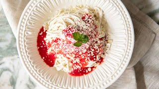 Ice cream that looks like spaghetti [upl. by Noyr]