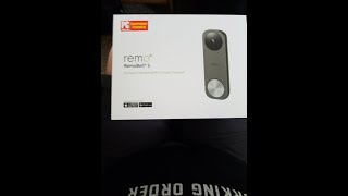 Remo RemoBell S WiFi Video Doorbell Camera with HD Video Motion Sensor 2Way Talk and Ale Review [upl. by Anorahs408]