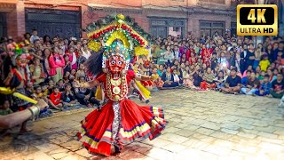 The Historical Mahakali Dance  Nagadesh Bhaktapur  Full Video  4K Ultra HD [upl. by Bevash]