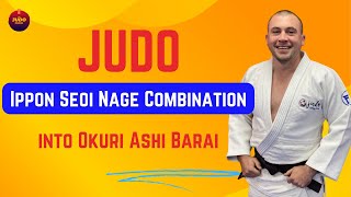 Judo  Ippon Seoi Nage Combination  into Okuri Ashi Barai [upl. by Cartwright]