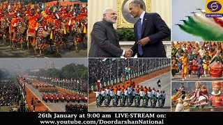 Republic Day Parade  26th January 2015  LIVE [upl. by Nibor487]