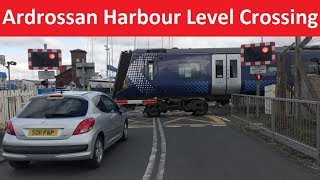 Ardrossan Harbour Level Crossing  Ayrshire Coast Line  Ardrossan North Ayrshire [upl. by Wein]