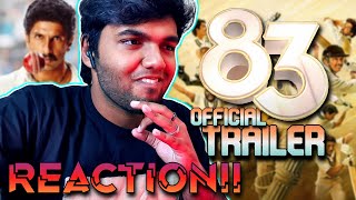 83 Official Trailer  REACTION  Ranveer Singh  Jiiva  Kabir Khan  Kapil Dev  GR Studios [upl. by Airolg888]