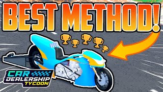 BEST TROPHY GRINDING METHOD New Glitch  SEASON 9 Car Dealership Tycoon [upl. by Earissed]