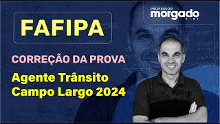 CORREÇÃO MATEMÁTICA  AGENTE DE TRÂNSITO CAMPO LARGO  BANCA FAFIPA [upl. by Stavro89]