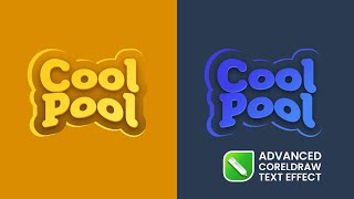 Advanced Text Effect In CorelDraw [upl. by Nnyleitak]