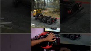 Mudrunner  Graphic Mod  Reshade Steering wheel Gameplay 2 shorts spintires mudrunner logitech [upl. by Heady917]