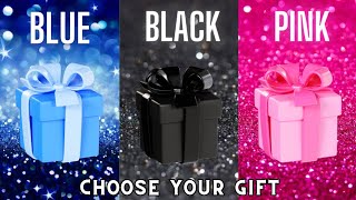 Choose your gift box 🎁💝✨️🤮 3 gift box challenge Blue Black amp Pink pinkvsblue chooseyourgift [upl. by Assyla161]