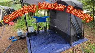 Camping Master Bath The best hot portable shower Check out Joolcas Hottap V2Ensuite Double [upl. by Assirat]