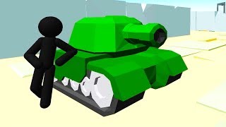 Stickman Tank  3D Tank Simulator  Become a Tank Hero Game for Kids Android Mobile Game [upl. by Farland]