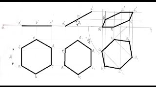 39Projections of Hexagonal Oblique Lamina Plane [upl. by Ginger412]