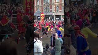 LONDONS CHINESE NEW YEAR 2024 CHINATOWN LONDON YEAR OF THE DRAGON 2024 4K HDR Shorts 24 [upl. by Haskins486]