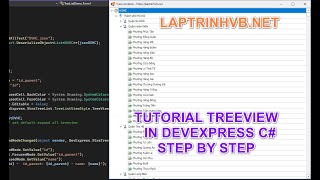 Tutorial Treeview Devexpress C Winform  Laptrinhvbnet [upl. by Pfister]