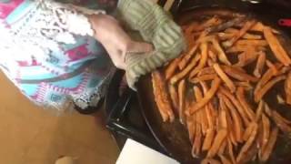 Baked Sweet Potato Fries With Sweet Dipping SauceRecipe [upl. by Satsok968]