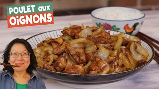 Poulet aux oignons🍗🧅Aussi bon que le bœuf aux oignons rapide simple à faire avec peu dingrédients [upl. by Vaden316]