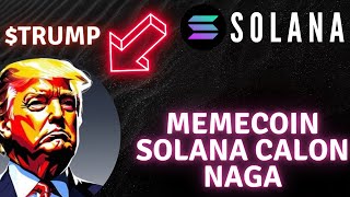 MEMECOIN JARINGAN SOLANA INI SEMAKIN HYPE   TRUMP [upl. by Donal22]